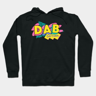 Daytona Beach, Florida Retro 90s Logo Hoodie